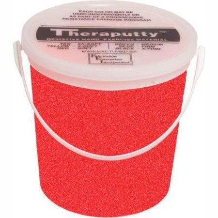 FABRICATION ENTERPRISES TheraPutty® Sparkle Exercise Putty, Red, Light, 5 Pound 323515